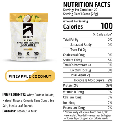 Clear Protein Isolate - Pineapple Coconut