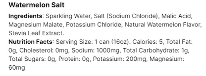 Watermelon Sparkling Electrolyte Water