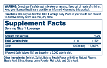 Biotin 5000mcg