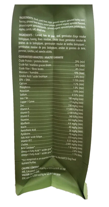 Synthetic Free Dry Dog Food - Duck