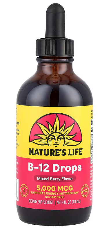 B-12 5000mcg Drops - Wild Berry