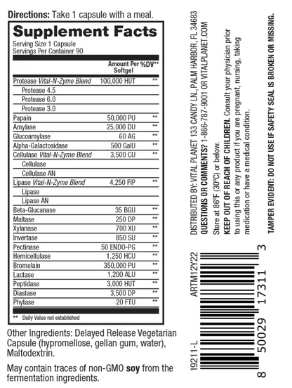 Vital Digest Ultra Max Enzyme