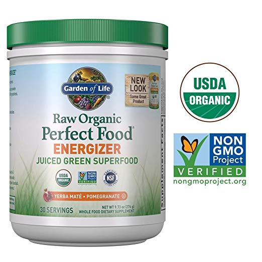 Raw Organic Perfect Food Energizer - Yerba Maté Pomegranate