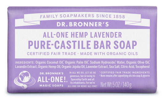 All-one Hemp Pure Castile Bar Soap - Lavender