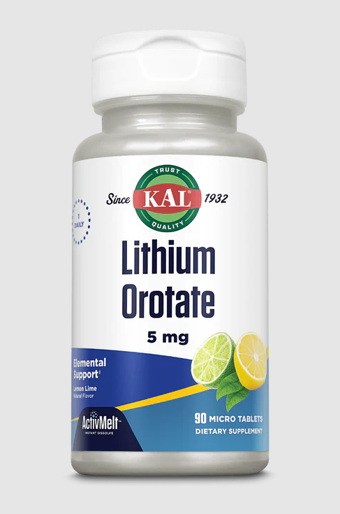 Lithium Orotate 5mg - Lemon Lime