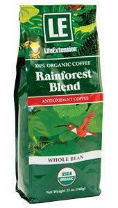 Organic Rainforest Blend Whole Bean Antioxidant Coffee