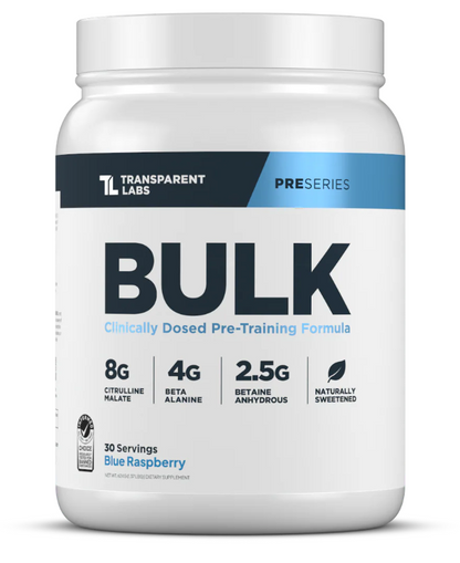 Bulk PreWorkout Blue Raspberry
