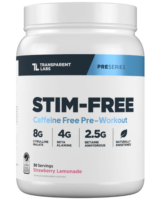 Stim-Free Pre-Workout - Strawberry Lemon