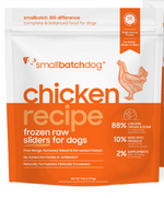 Frozen Chicken Sliders (dog)
