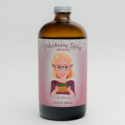 Elderberry Syrup with Local Honey