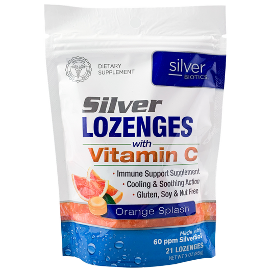Silver Lozenges With Vitamin C - Orange Splash