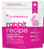 Frozen Rabbit Sliders (dog)