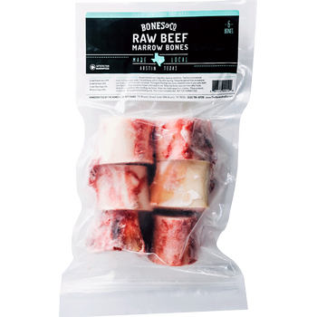 Raw Beef Marrow Bones Beef 2" for small to medium dogs