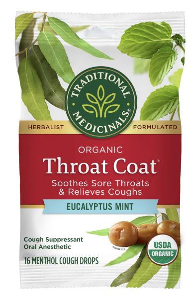 Organic Throat Coat - Eucalyptus Mint