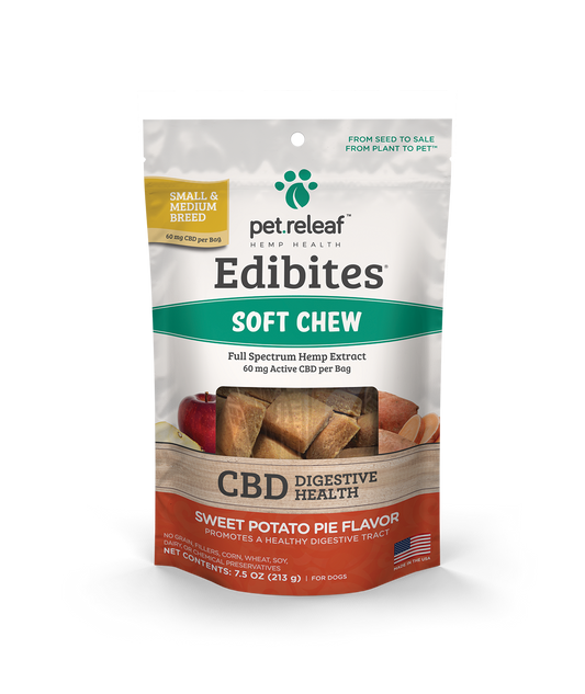 Digestive Releaf Sweet Potato Organic with 90mg CBD per bag - Small