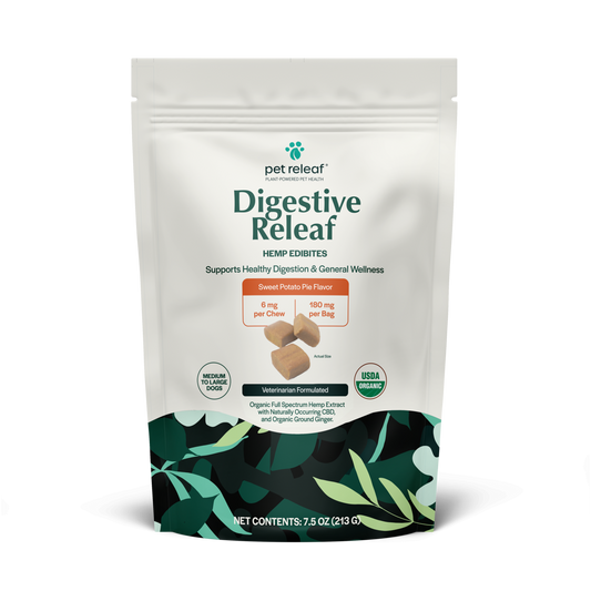 Digestive Releaf Sweet Potato Organic with 180mg CBD per bag - Medium / Large