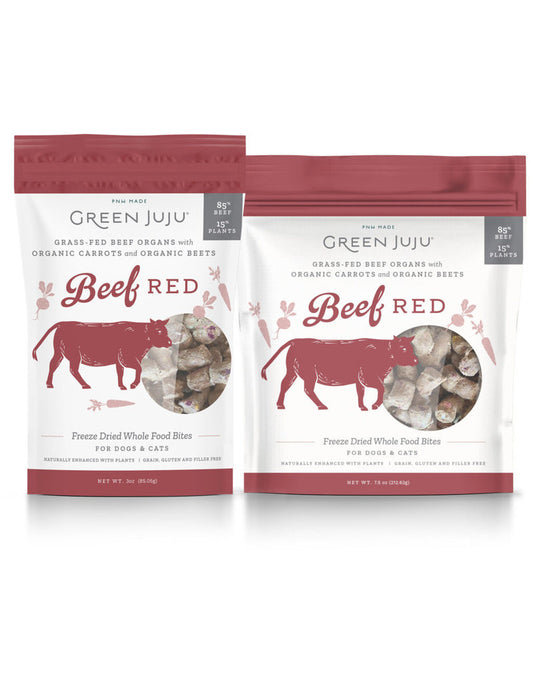 Freeze Dried Whole Food Bites For Cats & Dogs - Beef Red