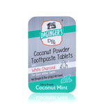 Coconut Powder Toothpaste Tablets with White Charcoal - Coconut Mint