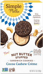 Nut Butter Stuffed Cocoa Cashew Cookies