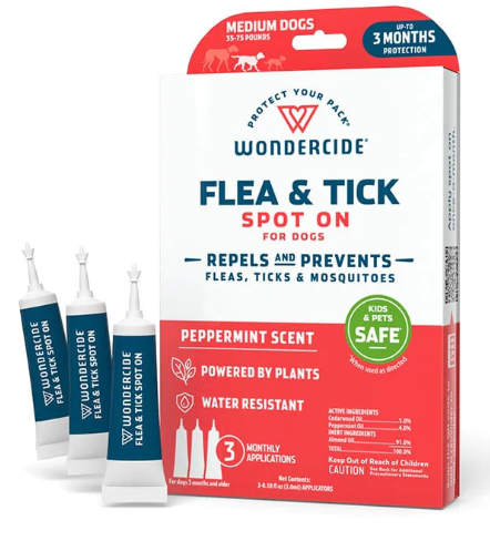 Flea & Tick Spot On For Medium Dogs - Peppermint