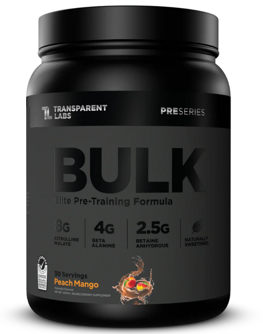 Pre-Workout BULK Black - Peach Mango