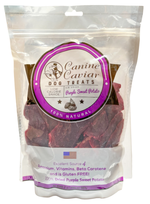 Dried Purple Sweet Potato Dog Treats