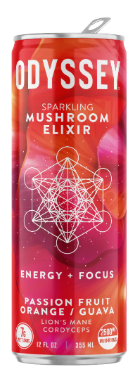 Sparkling Mushroom Elixir - Passion Fruit Orange / Guava