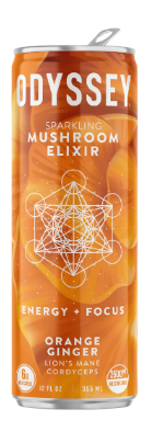 Mandarin Orange Sparkling Mushrrom Elixir