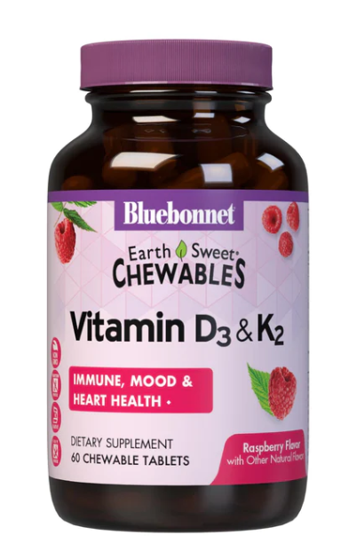 Vitamin D3 & K2 Chewables - Raspberry