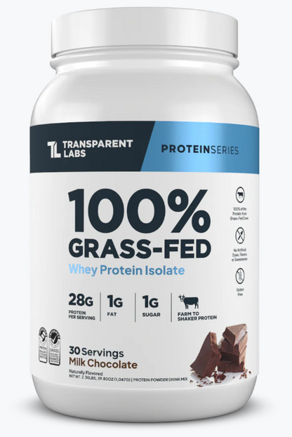 100% Grass-Fed Whey Protein Isolate - Chocolate