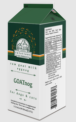 Raw Goat Milk Eggnog for Pets