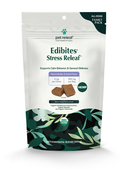 Stress Releaf Family Size Edibites – Peanut Butter & Carob