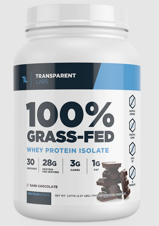 100% Grass-Fed Whey Protein Isolate  - Dark Chocolate