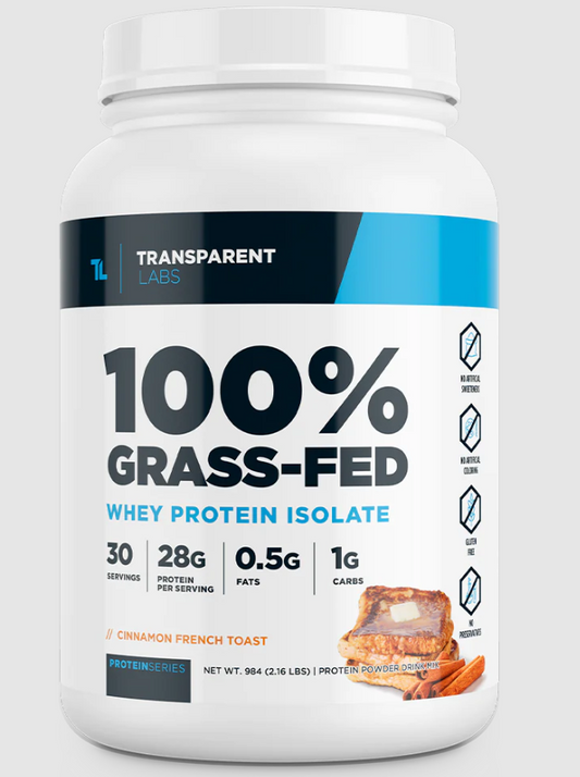 100% Grass-Fed Whey Protein Isolate  - Cinnamon French Toast