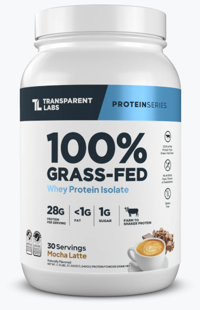 100% Grass-Fed Whey Protein Isolate  - Mocha Latte