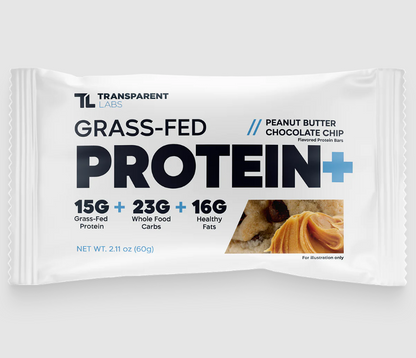 Grass-Fed Protein Bar - Peanut Butter Chocolate Chip