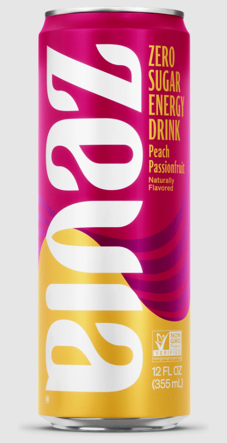 Zevia Energy - Peach Passionfruit