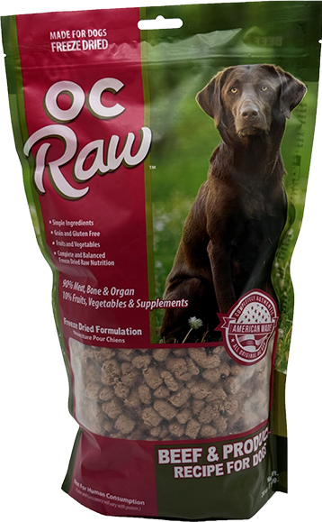 Beef & Produce Freeze Dried Dog Food