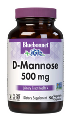 Bluebonnet D-Mannose 500mg – 90 Capsules | Urinary Tract Support