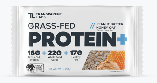 Grass-Fed Protein Bar - Peanut Butter Honey Oat
