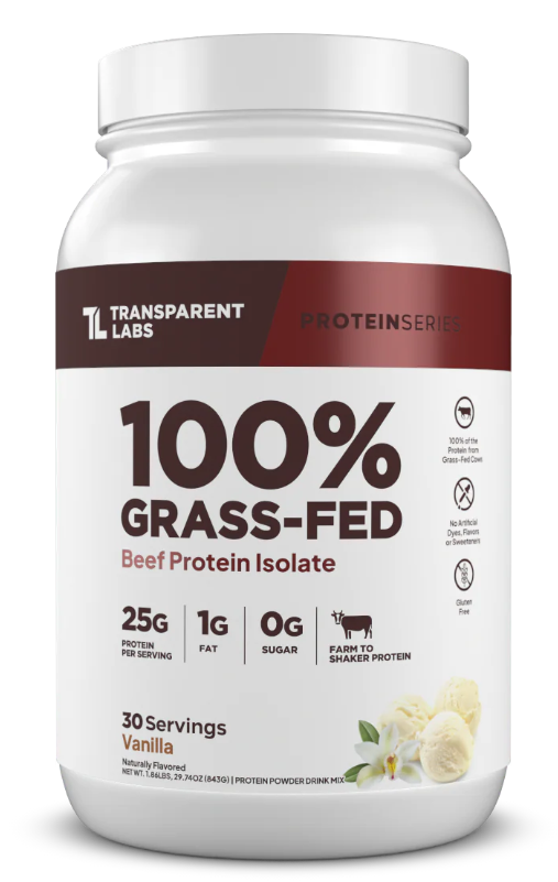 100% Grass-Fed Beef Protein Isolate - Vanilla