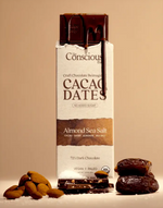 Date Sweetened Dark Chocolate - Almond Sea Salt