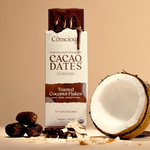 Date Sweetened Dark Chocolate - Toasted Coconut Flakes