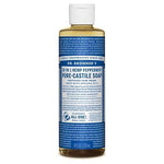 18 in 1 Hemp Pure Castile Soap Liquid - Peppermint