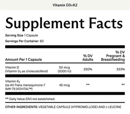 Prenatal Vitamin D3+K2