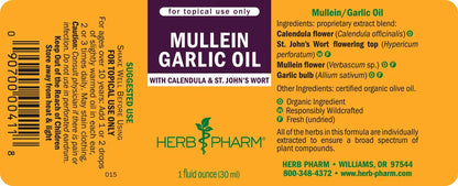 Mullein Garlic Oil