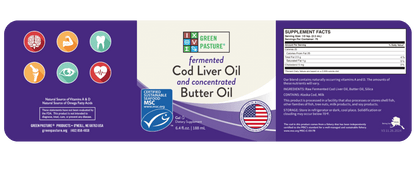 Fermented Cod Liver Oil and Concentrated Butter Oil Blend – Gel