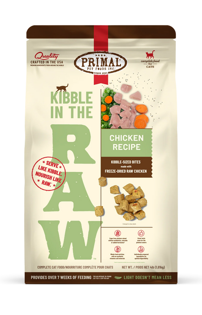 Feline Kibble In the Raw - Chicken Recipe