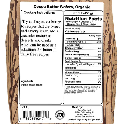 Cocoa Butter Wafers