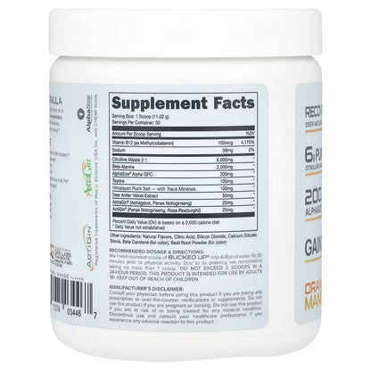 Bucked Up Non-Simulant Pre-Workout - Orange Mango
